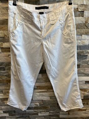 Calvin Klein White Men's Crop Chino Pants